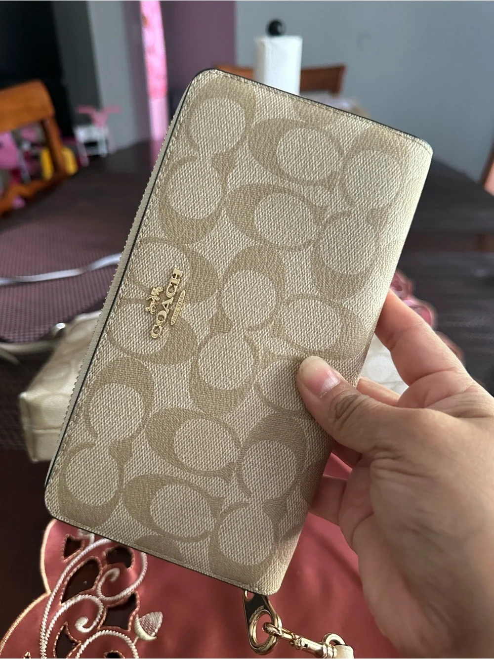 Coach Long Zip Around Wallet